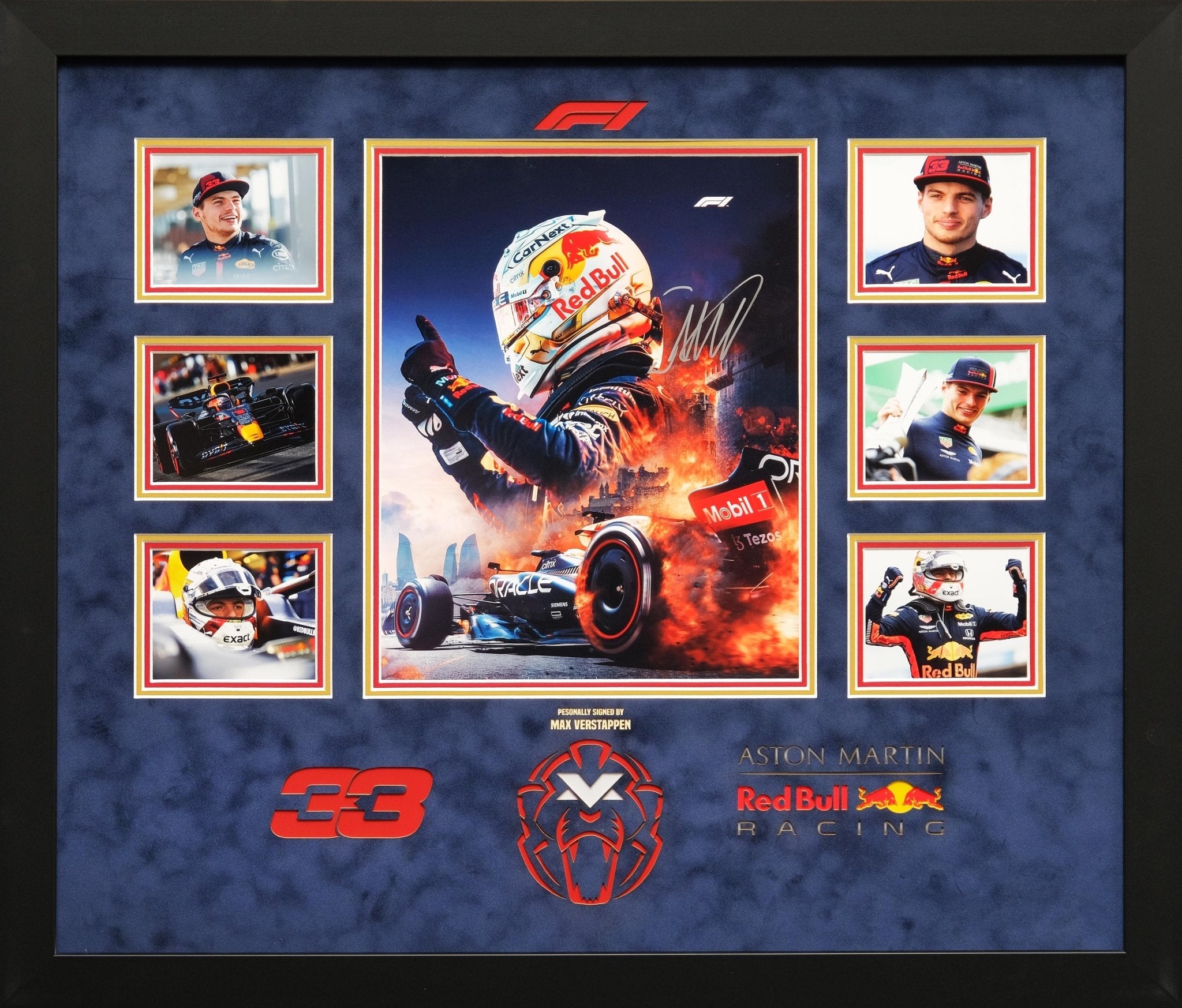 Max Verstappen Signed Photograph Display - Memorabilia Framers Shop